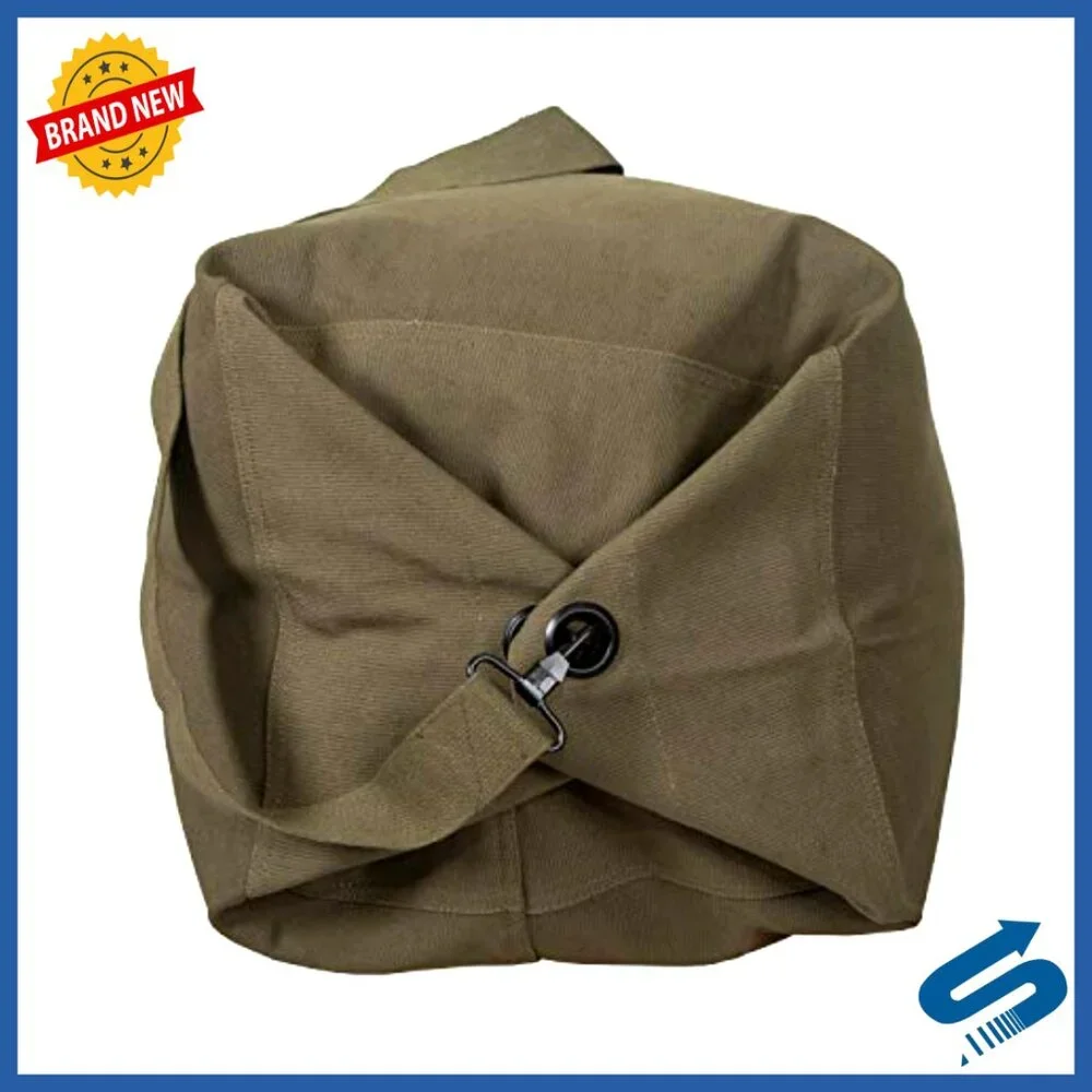 Heavy-Duty Canvas Duffel Bag Classic Military Style Travel Camping Gear Storage
